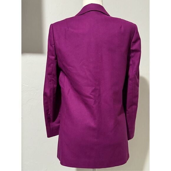 Miss Pendleton purple Virgin wool size 8 blazer jacket - Picture 4 of 7